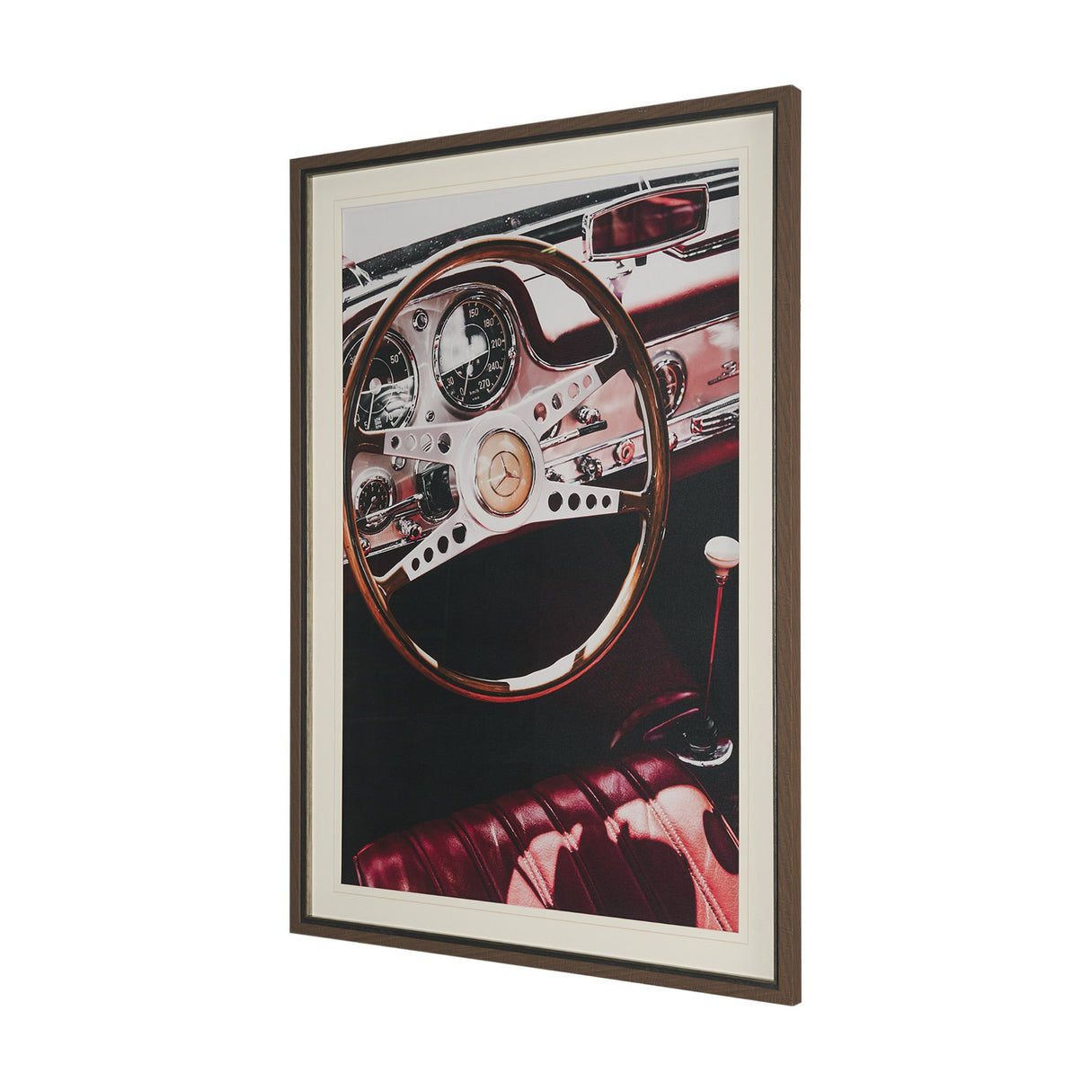 Vintage Car by Magda Izzard Textured Framed Art Print Matted under Glass from Mercana - Luna Furniture