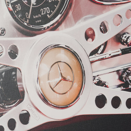 Vintage Car by Magda Izzard Textured Framed Art Print Matted under Glass from Mercana - Luna Furniture