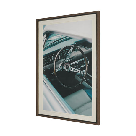 Classic Car VII by Bethany Young Textured Framed Art Print Matted under Glass from Mercana - Luna Furniture