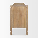 Phil Light Brown Wood 2 Door 3 Drawer Closed Sideboard from Mercana - Luna Furniture