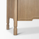 Phil Light Brown Wood 2 Door 3 Drawer Closed Sideboard from Mercana - Luna Furniture
