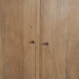 Phil Light Brown Wood 2 Door Bar Cabinet from Mercana - Luna Furniture