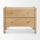 Phil Light Brown Wood 2 Drawer Accent Cabinet from Mercana - Luna Furniture