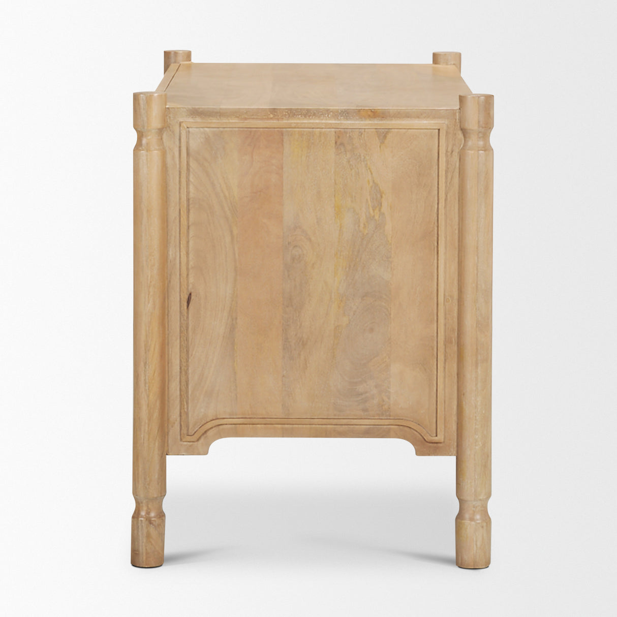 Phil Light Brown Wood 2 Drawer Accent Cabinet from Mercana - Luna Furniture