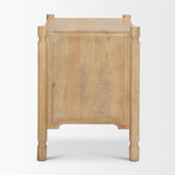 Phil Light Brown Wood 2 Drawer Accent Cabinet from Mercana - Luna Furniture