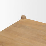 Phil Light Brown Wood 2 Drawer Accent Cabinet from Mercana - Luna Furniture