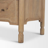 Phil Light Brown Wood 2 Drawer Accent Cabinet from Mercana - Luna Furniture
