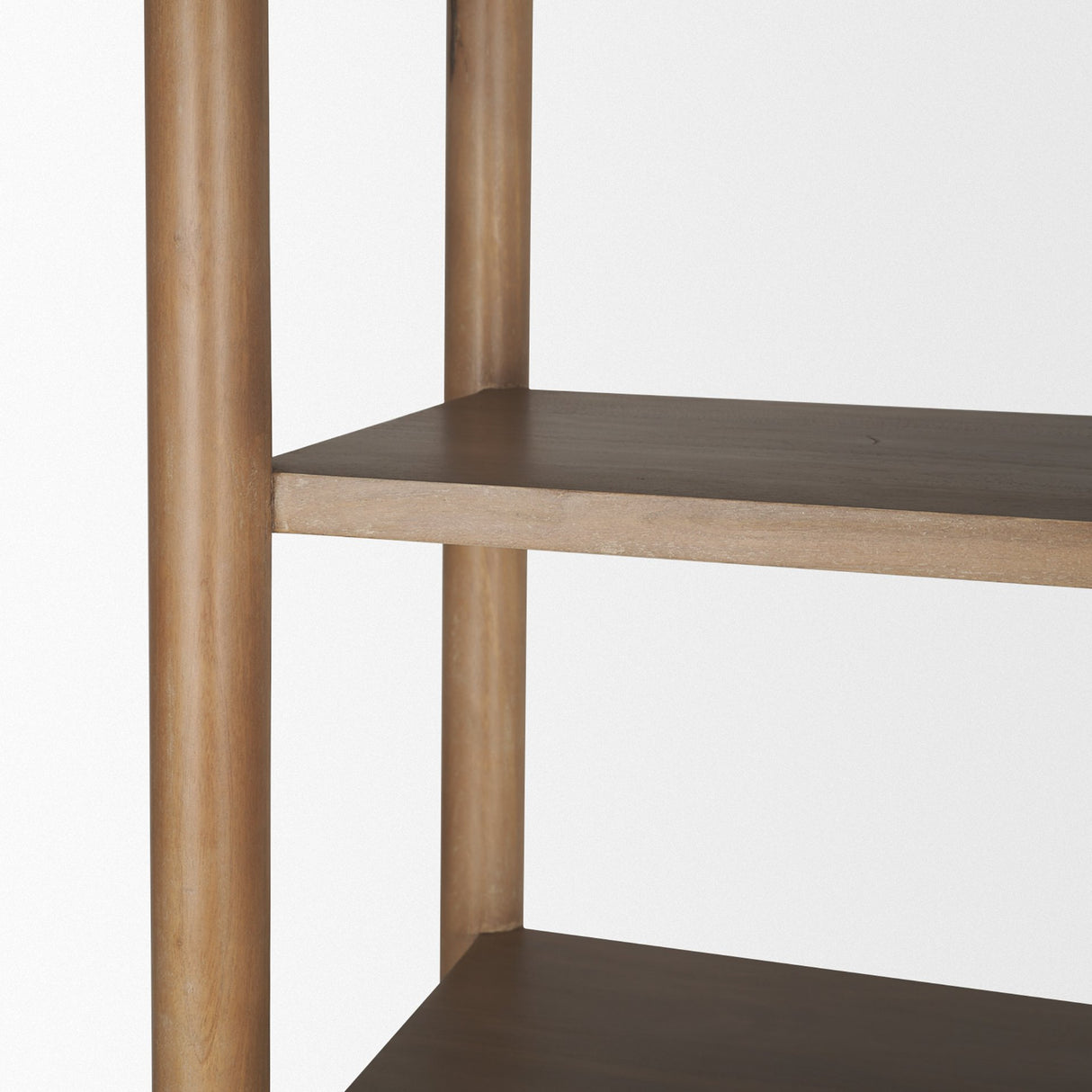 Phil Light Brown Wood 2 Door 3 Shelves Open Shelving Unit from Mercana - Luna Furniture
