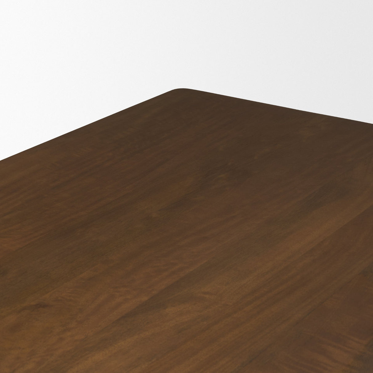Trellyn 94" Dark Brown Solid Wood Carved Woven Base Rectangular Dining Table from Mercana - Luna Furniture