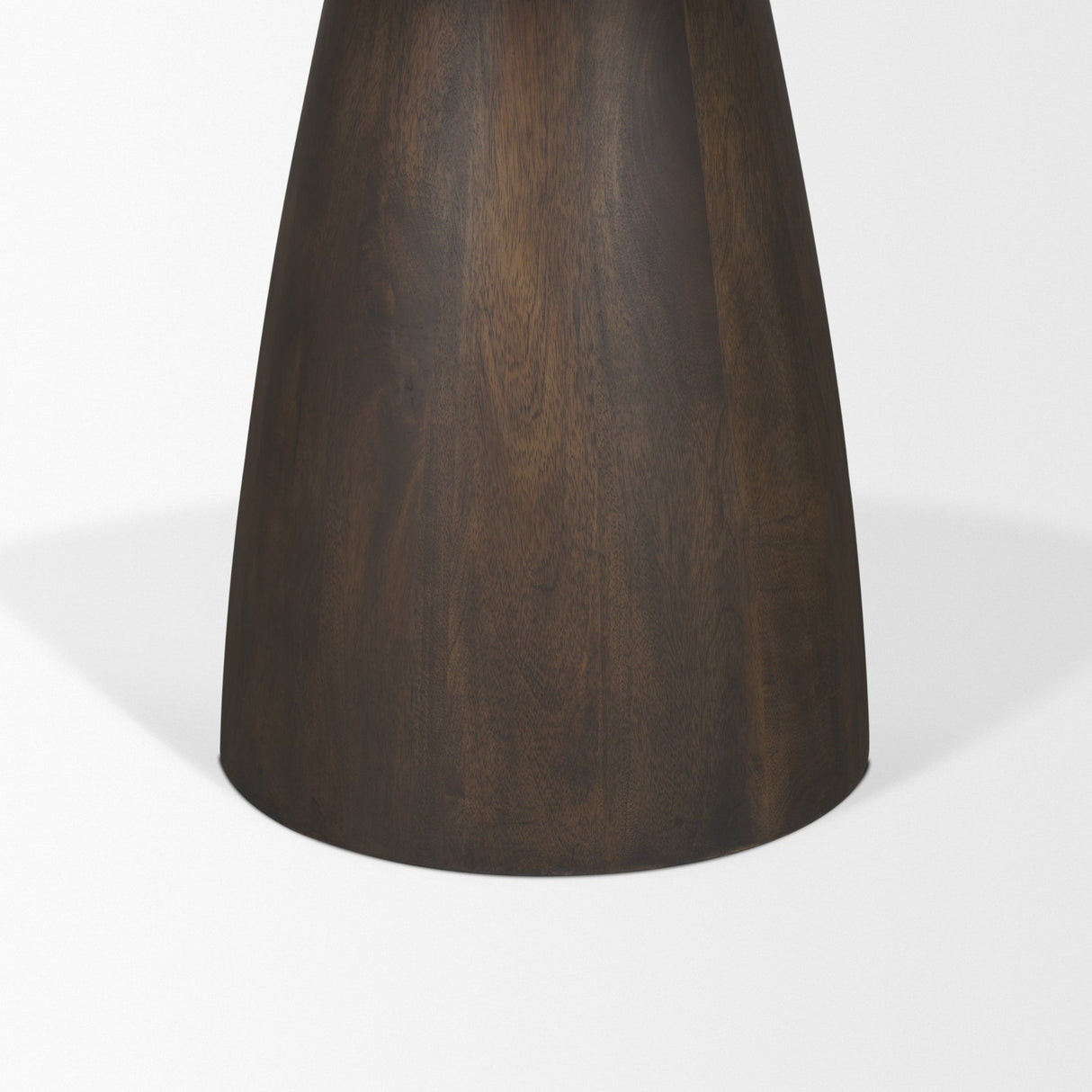 Allyson 54" Round Dark Brown w/ Cappuccino Marble Pedestal Dining Table from Mercana - Luna Furniture