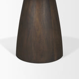 Allyson 54" Round Dark Brown w/ Cappuccino Marble Pedestal Dining Table from Mercana - Luna Furniture