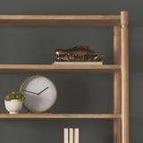 Marian 11.0L x 3.1W x 11.0H Gold Metal W/Studs Round Table Clock from Mercana - Luna Furniture