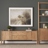 Phil Light Brown Wood 2 Door 1 Drawer w/ Pull Down Media Console from Mercana - Luna Furniture