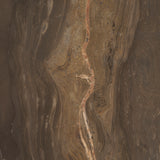 Allyson 54" Round Dark Brown w/ Cappuccino Marble Pedestal Dining Table from Mercana - Luna Furniture