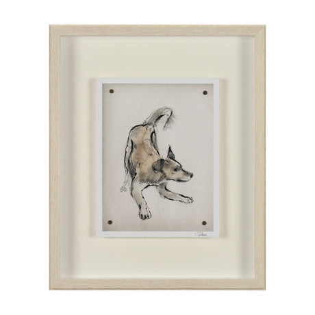 Playful Pup I by Mercana Studio Hand Embelished Framed Artwork Matted under Glass from Mercana - Luna Furniture