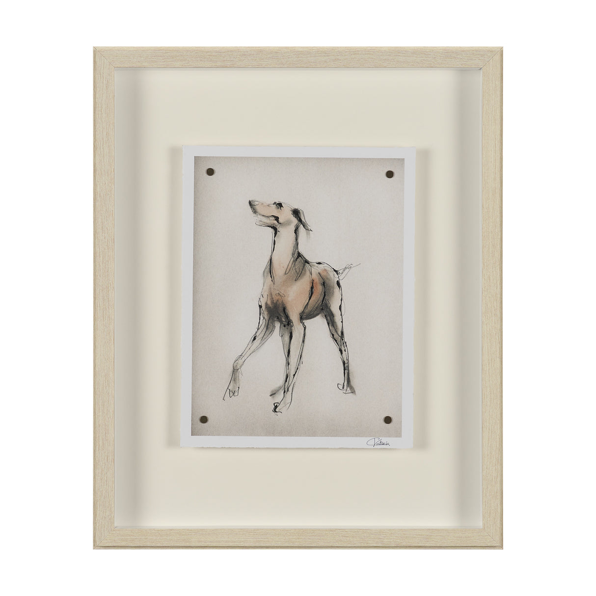 Playful Pup II by Mercana Studio Hand Embelished Framed Artwork Matted under Glass from Mercana - Luna Furniture