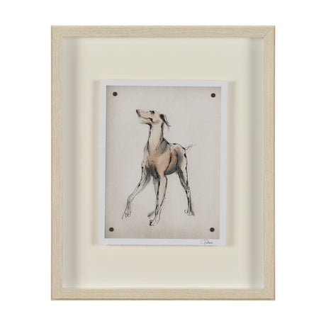 Playful Pup II by Mercana Studio Hand Embelished Framed Artwork Matted under Glass from Mercana - Luna Furniture
