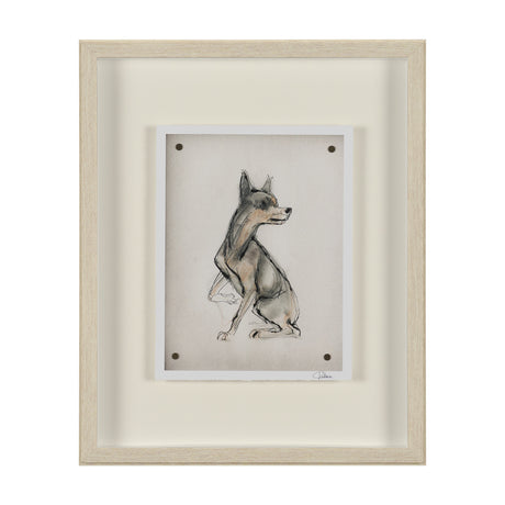 Playful Pup IV by Mercana Studio Hand Embelished Framed Artwork Matted under Glass from Mercana - Luna Furniture