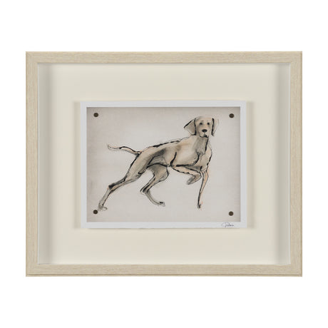 Playful Pup V by Mercana Studio Hand Embelished Framed Artwork Matted under Glass from Mercana - Luna Furniture