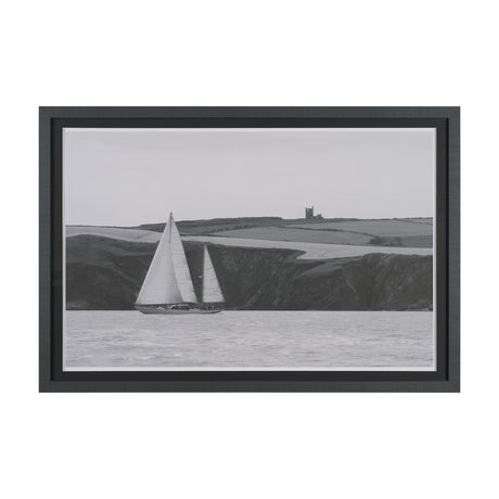 Maritime Meander by Ben Wood Hand Embelished Framed Art Print Matted under Glass from Mercana - Luna Furniture