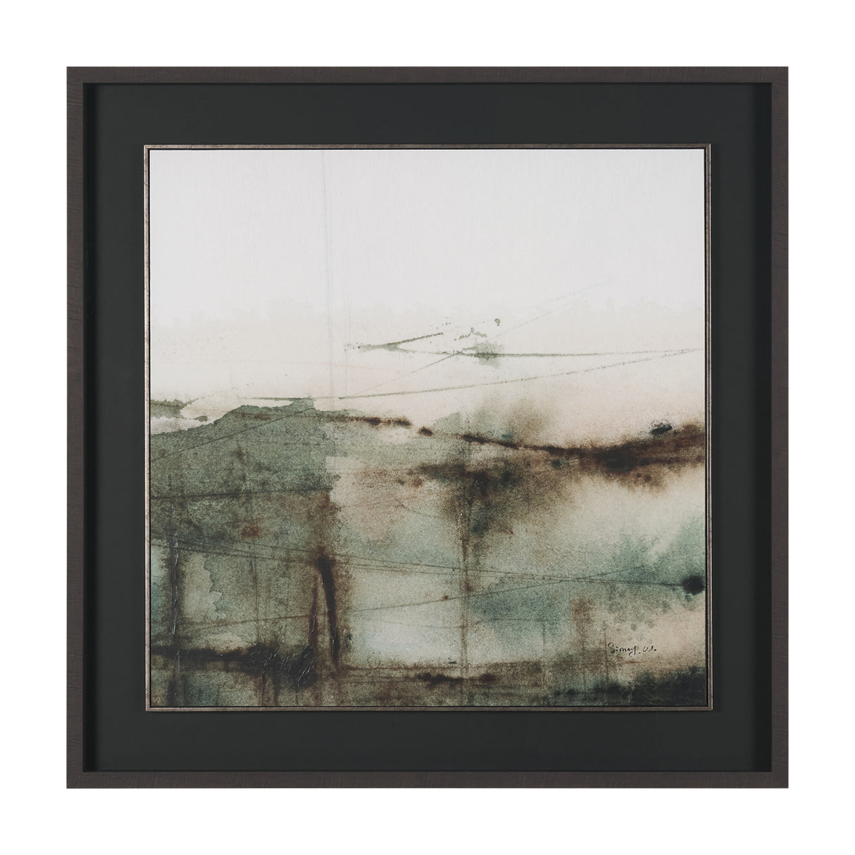 Watercolor Dreamscape II by Mercana Studio Hand Embelished Framed Artwork Matted under Glass from Mercana - Luna Furniture