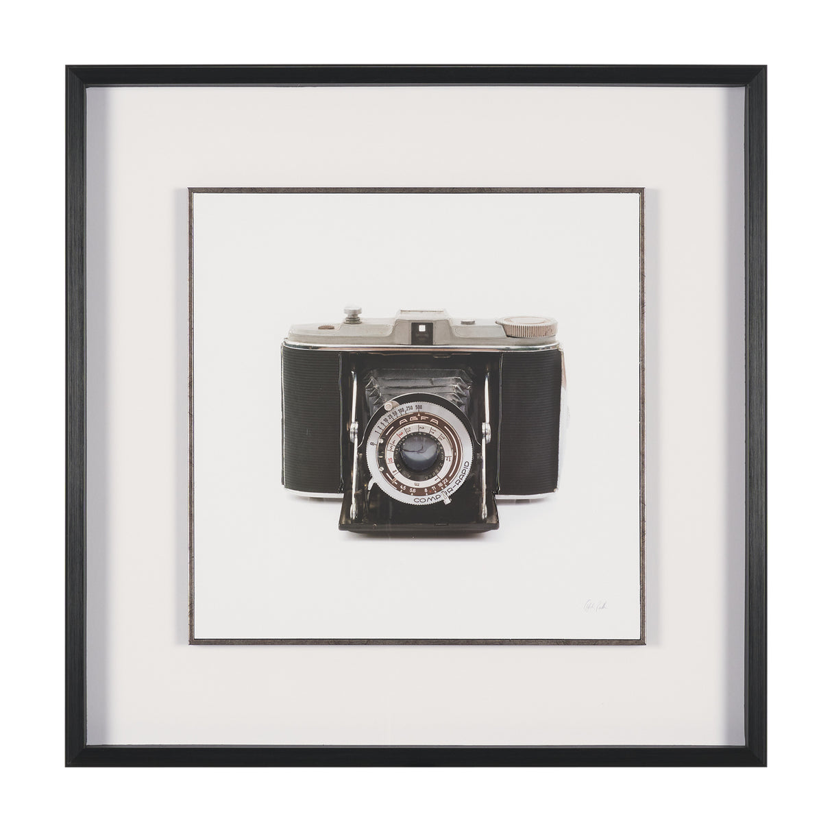 Camera by Deborah Revell Hand Embelished Framed Art Print Matted under Glass from Mercana - Luna Furniture