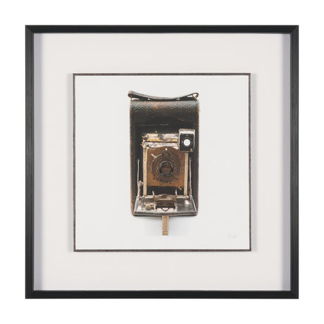 Vintage Camera by Deborah Revell Hand Embelished Framed Art Print Matted under Glass from Mercana - Luna Furniture