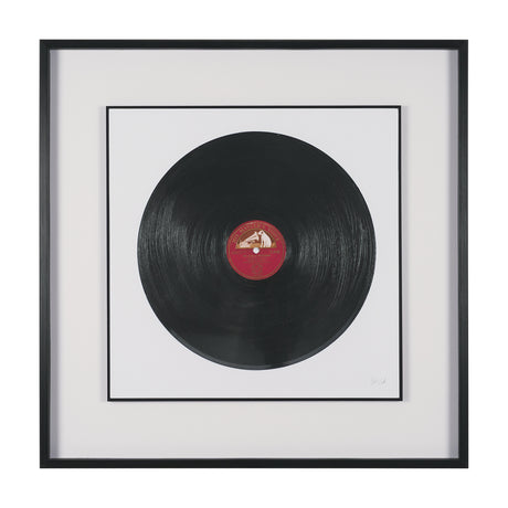 Record by Deborah Revell Hand Embelished Framed Art Print Matted under Glass from Mercana - Luna Furniture