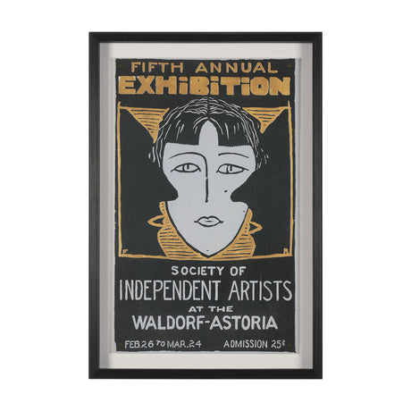 Ephemera Independent by The Vintage Collection Hand Embelished Text Frame Artwork Matted under Glass from Mercana - Luna Furniture