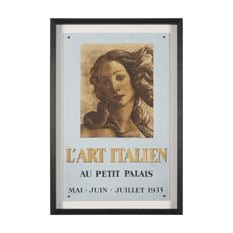 Ephemera L'Art by The Vintage Collection Hand Embelished Textured Framed Artwork Matted under Glass from Mercana - Luna Furniture