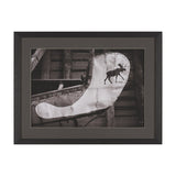 Moose Canoe by Deborah Revell Framed Art Print Matted under Glass from Mercana - Luna Furniture