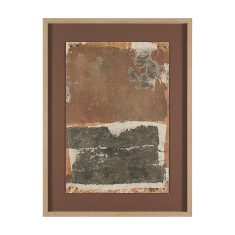 Textural Echo - Rust by Kristine Hegre Hand Embelished Textured Framed Artwork Matted under Glass from Mercana - Luna Furniture