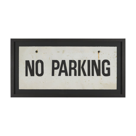 No Parking LG by Mercana Studio Hand Embelished Textured Framed Artwork Matted under Glass from Mercana - Luna Furniture