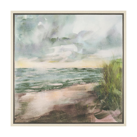 Beach View II by Mercana Studio Hand-Embellished Textured Framed Canvas Artwork from Mercana - Luna Furniture
