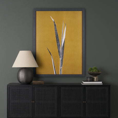 New Grasses 2 by Mary Margaret Briggs a Hand Embellished Textured Framed Art Print from Mercana - Luna Furniture