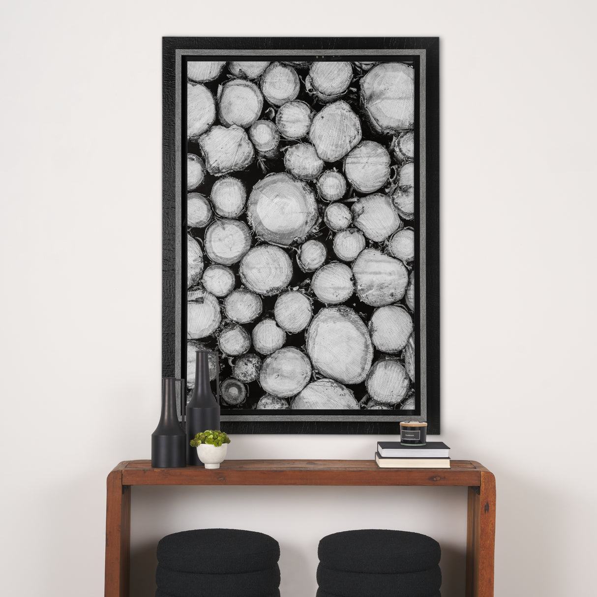Timber Focus by Assaf Frank a Framed Photo Art Print Matted under Glass from Mercana - Luna Furniture