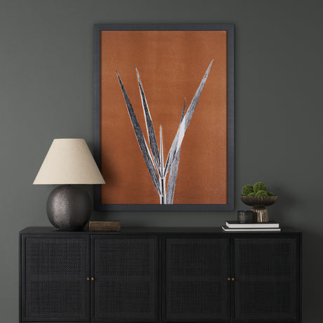 New Grasses 1 by Mary Margaret Briggs a Hand Embellished Textured Framed Art Print from Mercana - Luna Furniture