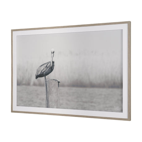 Pelican Stories by Nathan Larson Framed Art Print Matted under Glass from Mercana - Luna Furniture