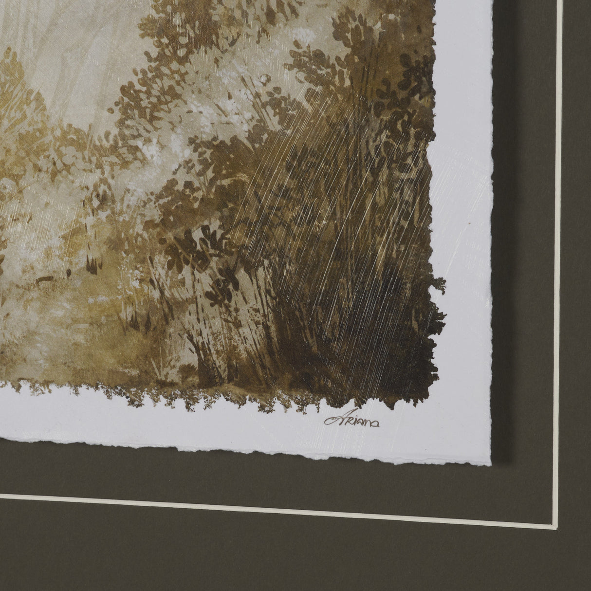 Timeless Vista III by Mercana Studio Hand Embelished Textured Framed Artwork Matted under Glass from Mercana - Luna Furniture