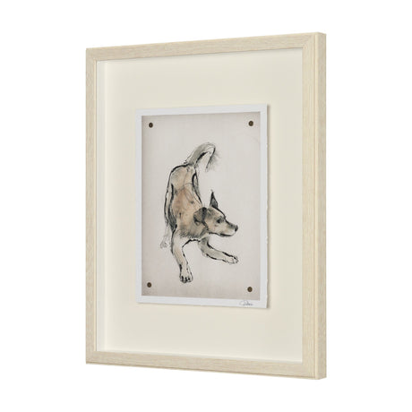 Playful Pup I by Mercana Studio Hand Embelished Framed Artwork Matted under Glass from Mercana - Luna Furniture