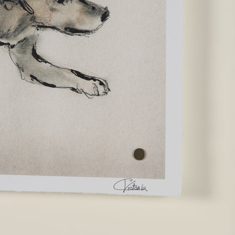 Playful Pup I by Mercana Studio Hand Embelished Framed Artwork Matted under Glass from Mercana - Luna Furniture