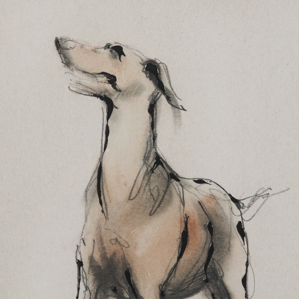 Playful Pup II by Mercana Studio Hand Embelished Framed Artwork Matted under Glass from Mercana - Luna Furniture