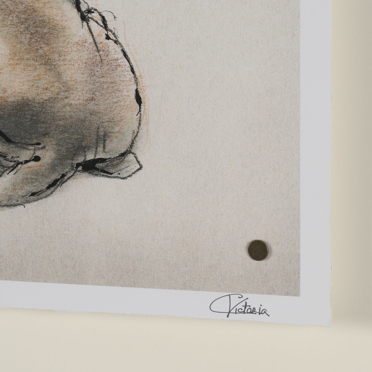 Playful Pup III by Mercana Studio Hand Embelished Framed Artwork Matted under Glass from Mercana - Luna Furniture