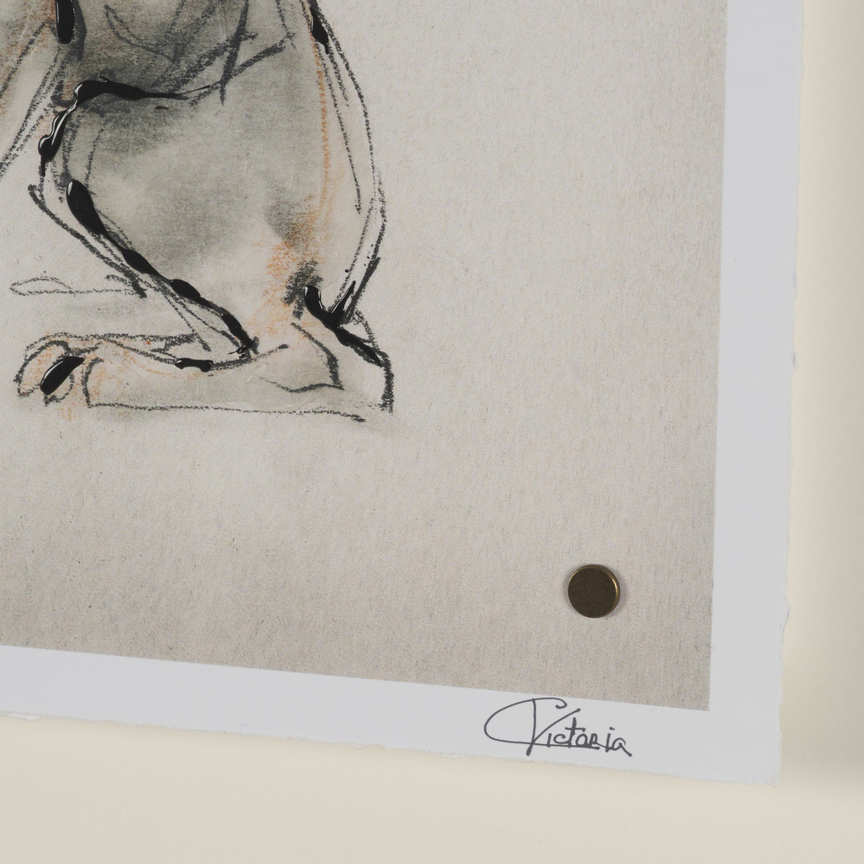 Playful Pup IV by Mercana Studio Hand Embelished Framed Artwork Matted under Glass from Mercana - Luna Furniture