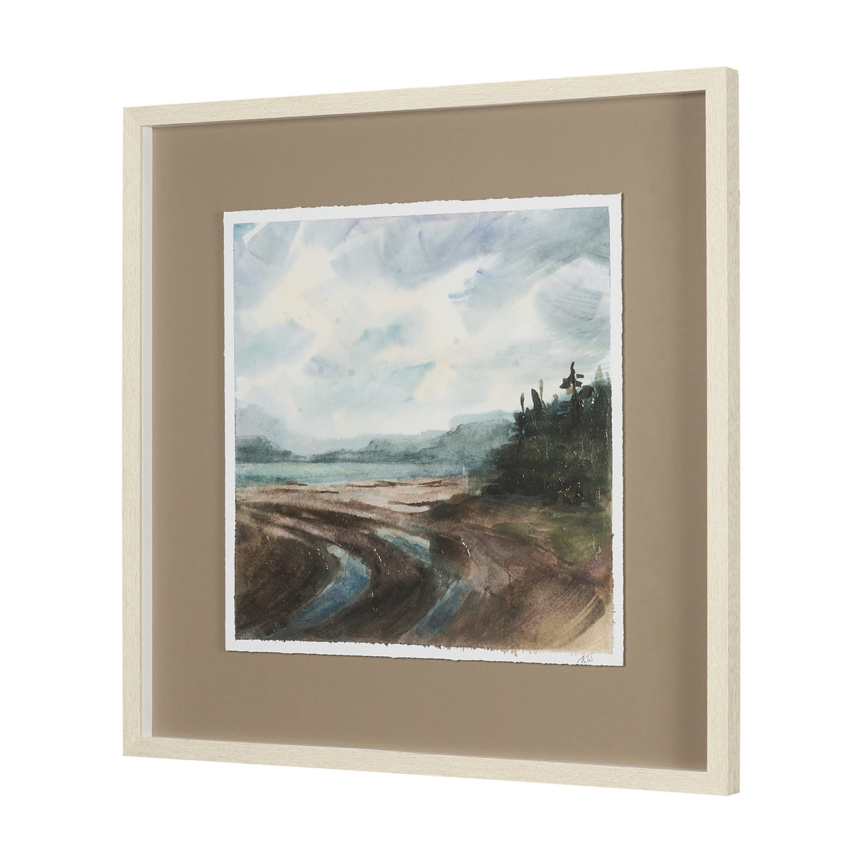 Shoreline Beauty II by Mercana Studio Hand Embelished Framed Artwork Matted under Glass from Mercana - Luna Furniture
