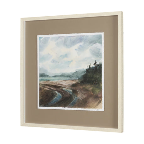 Shoreline Beauty II by Mercana Studio Hand Embelished Framed Artwork Matted under Glass from Mercana - Luna Furniture
