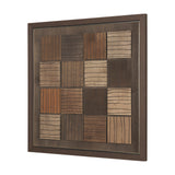 Timber Mosaic II by Mercana Studio Handmade Original Framed Artwork Matted from Mercana - Luna Furniture