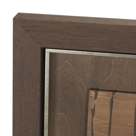 Timber Mosaic II by Mercana Studio Handmade Original Framed Artwork Matted from Mercana - Luna Furniture