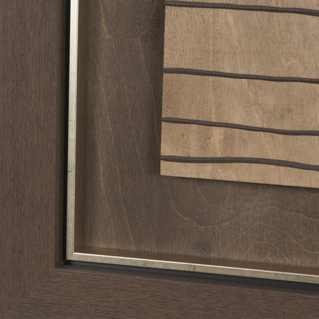 Timber Mosaic II by Mercana Studio Handmade Original Framed Artwork Matted from Mercana - Luna Furniture