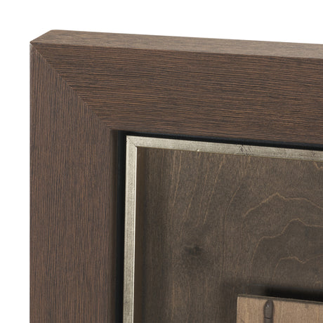 Timber Mosaic III by Mercana Studio Handmade Original Framed Artwork Matted from Mercana - Luna Furniture